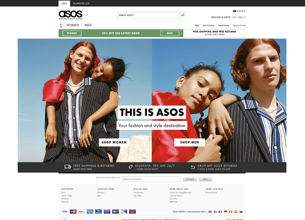 ASOS online shop